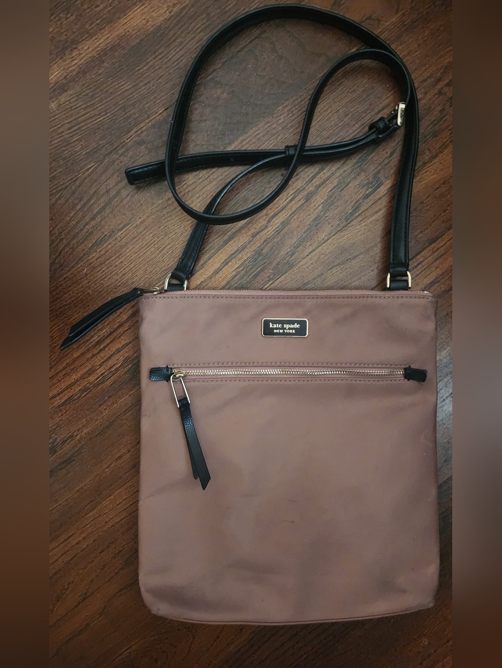 Kate Spade Crossbody Mauve With Gold Hardware
